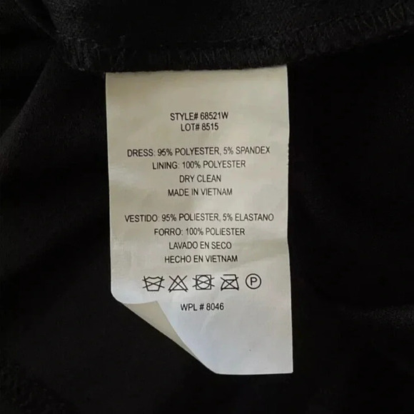 INC International Women's Black CutOut Twist Front Ruched Dress - Picture 5 of 6